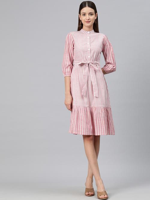 red stripes drop waist dress - 20486530 - Standard Image - 0