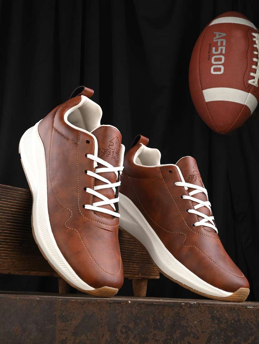 men bronze sport shoe