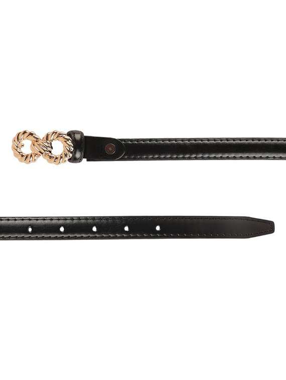 zevora black women's leather belt - 20487169 -  Standard Image - 4