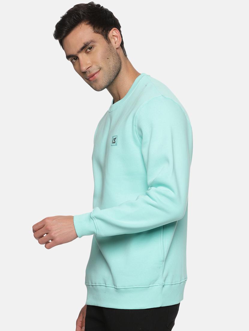 men solid fleece sweatshirt - 20487177 - Standard Image - 1