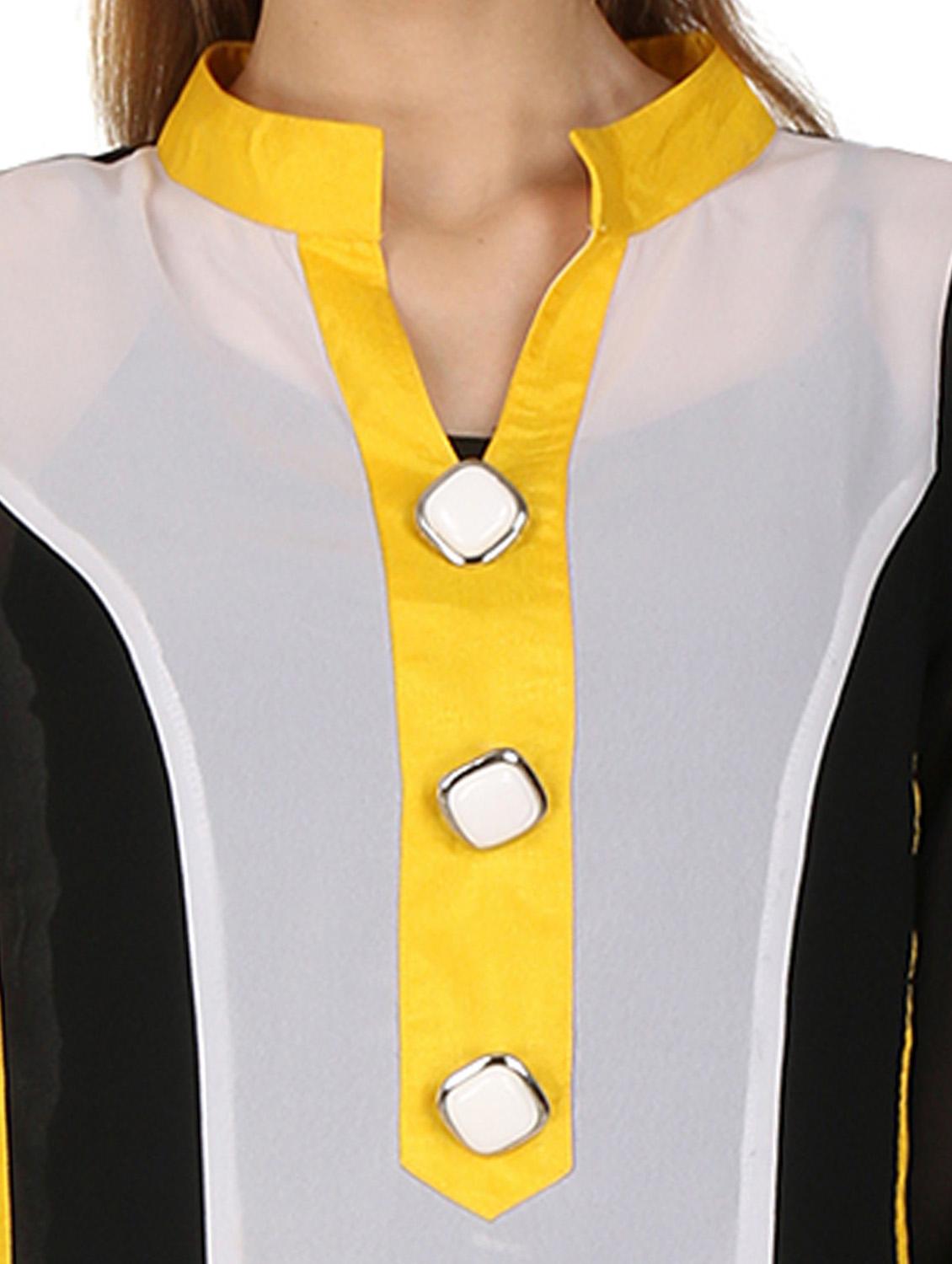 women color block straight kurta - 20487352 - Standard Image - 4