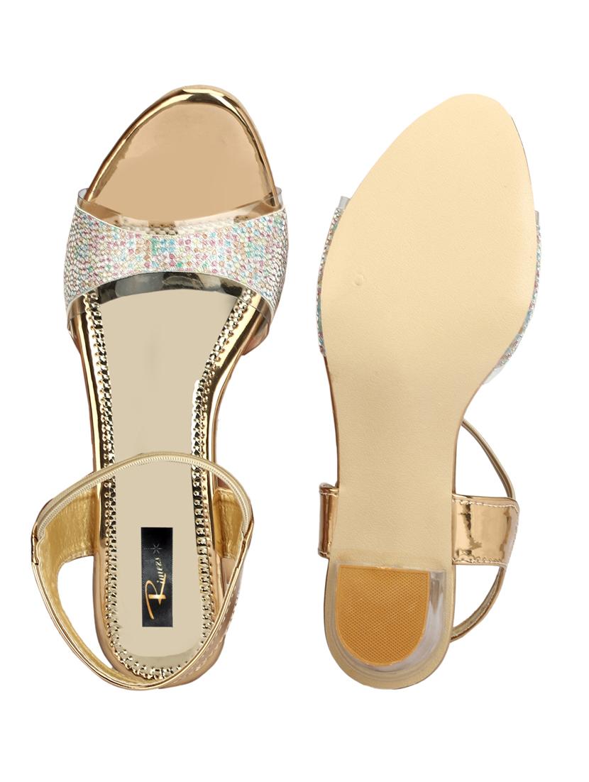 women embellished back strap sandal - 20488167 - Standard Image - 4
