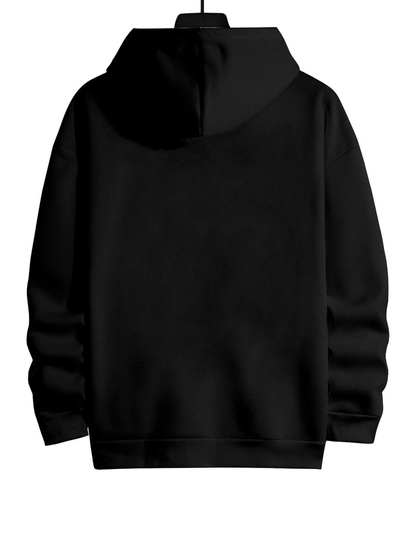 men black cotton blend printed sweatshirt - 20488505 - Standard Image - 1