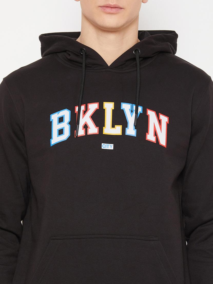 black chest print regular sweatshirt - 20488531 - Standard Image - 4