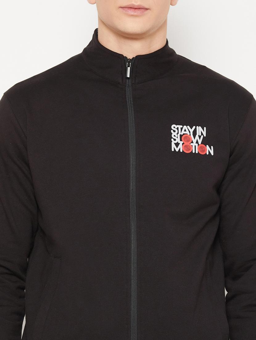 black placement print regular sweatshirt - 20488537 - Standard Image - 4