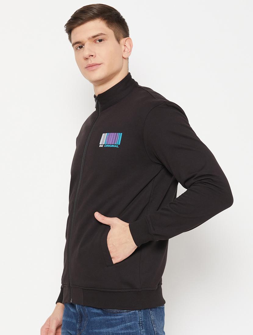 black placement print regular sweatshirt - 20488538 -  Standard Image - 1