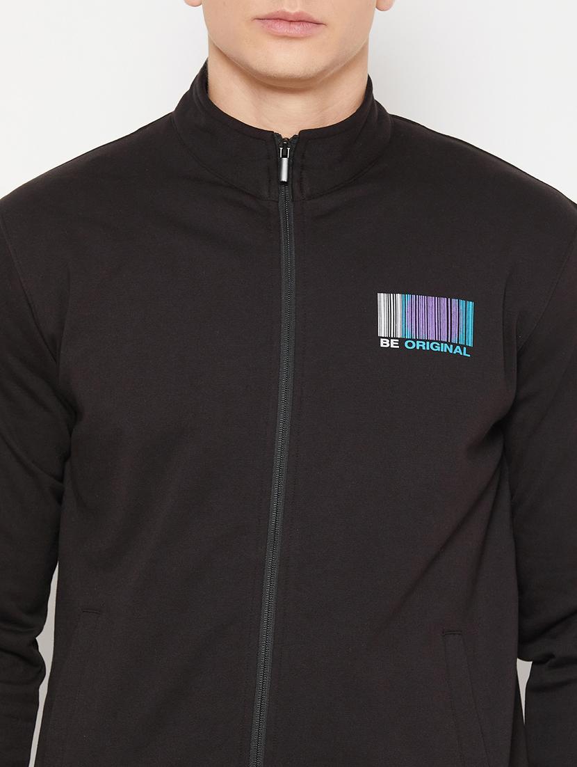 black placement print regular sweatshirt - 20488538 - Standard Image - 4