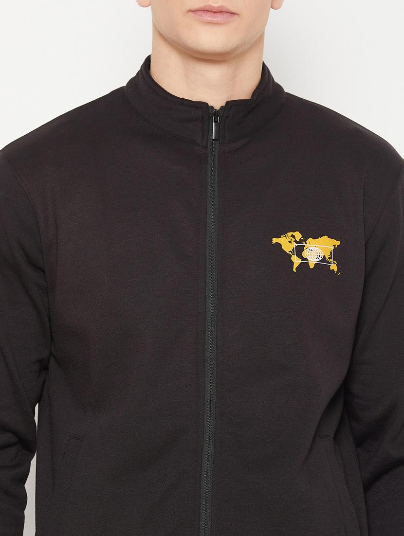 black placement print regular sweatshirt - 20488571 - Standard Image - 4