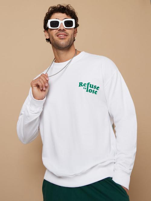 men front & back print long sleeve sweatshirt - 20489430 - Standard Image - 0