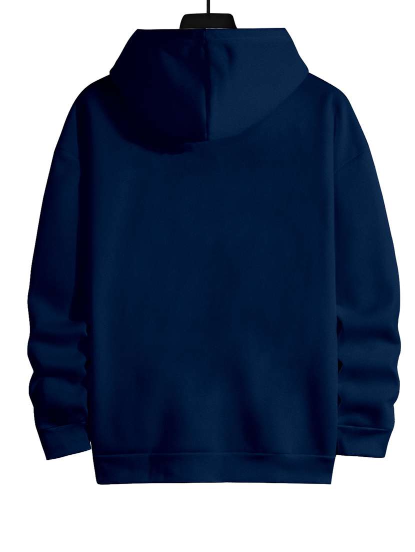 navy blue typography placement print sweatshirt - 20490858 -  Standard Image - 1