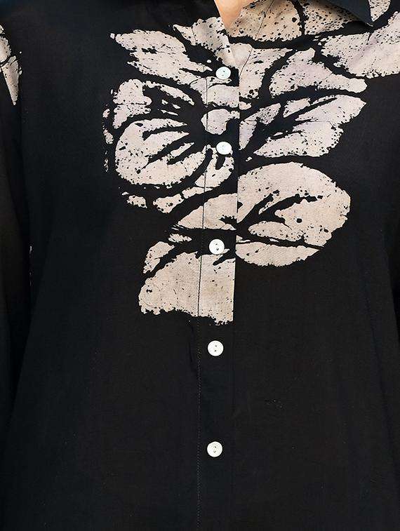 black printed shirt and trouser set - 20490975 -  Standard Image - 4