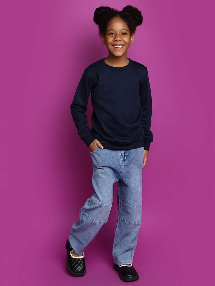 blue acrylic chest print sweatshirt - 20491517 -  Standard Image - 4