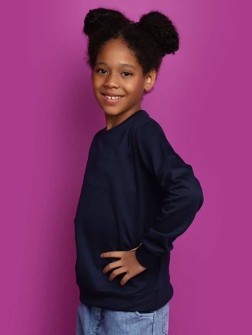 blue acrylic chest print sweatshirt - 20491518 -  Standard Image - 1