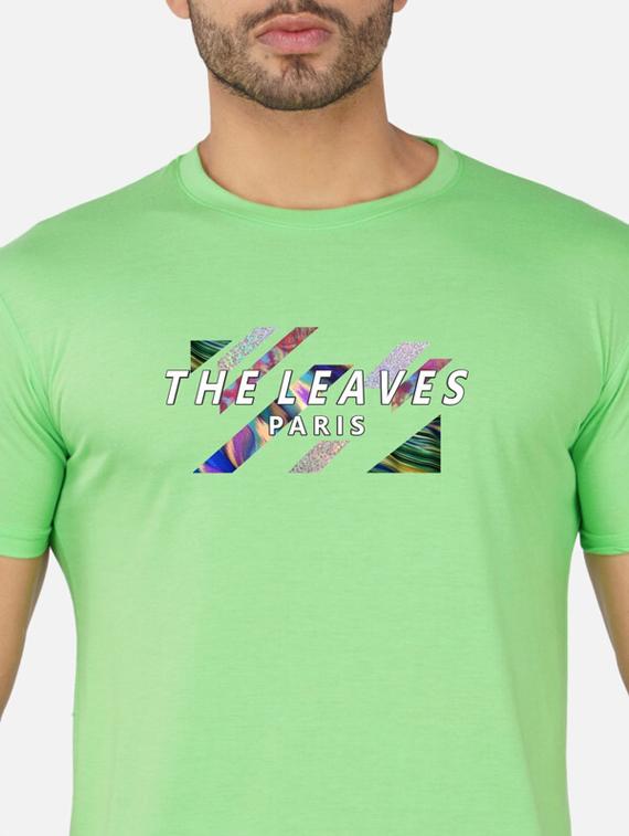 green graphic chest print t-shirt - 20492785 - Standard Image - 4