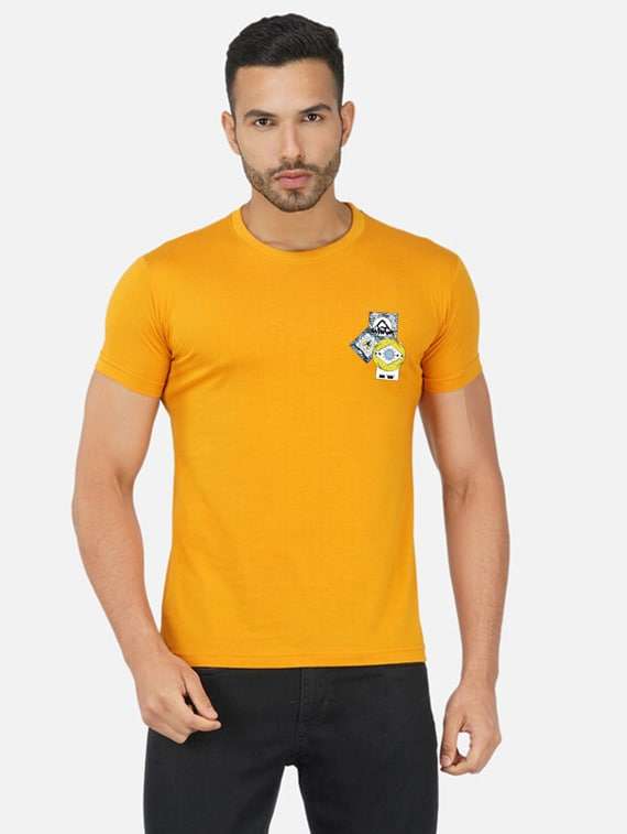 men back print short sleeve t-shirt - 20492828 - Standard Image - 1