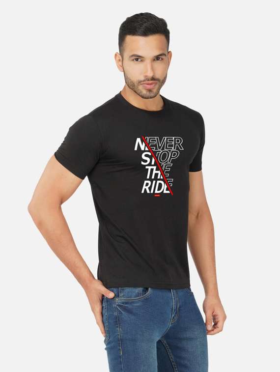 men chest print short sleeve t-shirt - 20492830 -  Standard Image - 1