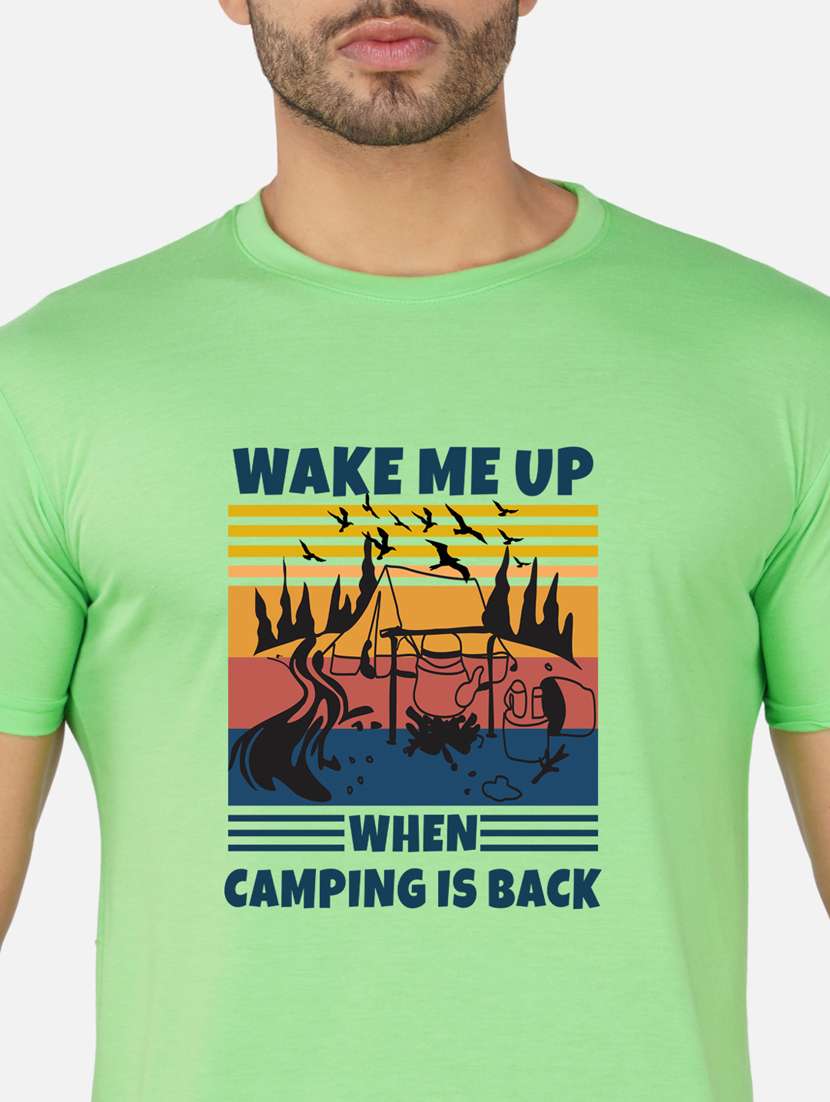 men round neck front print t-shirt - 20492836 -  Standard Image - 4