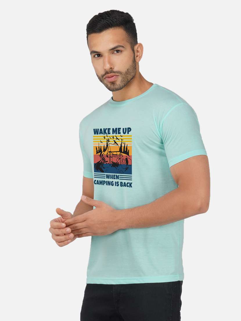 men front print short sleeve t-shirt - 20492837 -  Standard Image - 1