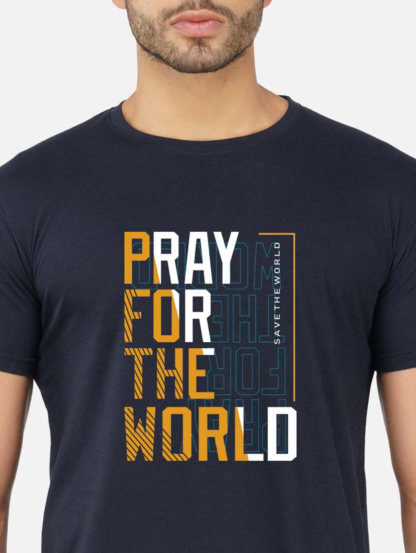 men front print short sleeve t-shirt - 20492841 -  Standard Image - 4