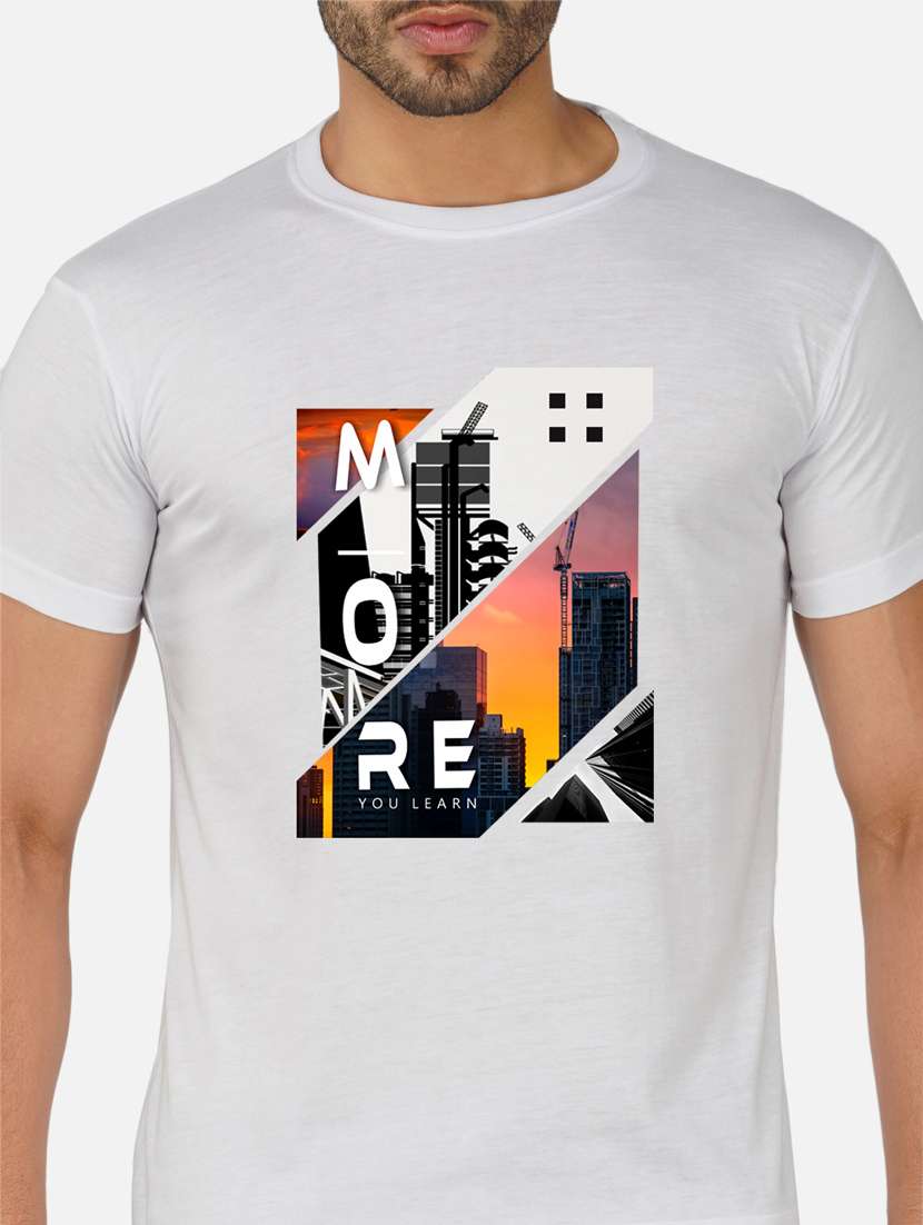 men front print short sleeve t-shirt - 20492843 -  Standard Image - 4