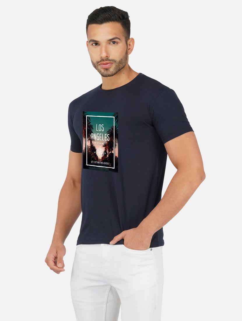men chest print short sleeve t-shirt - 20492850 - Standard Image - 1