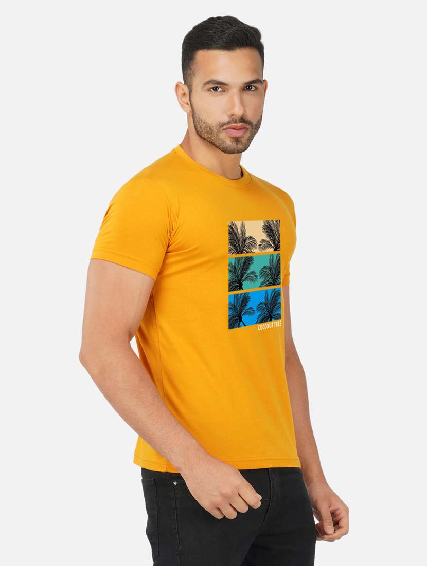 men front print short sleeve t-shirt - 20492859 -  Standard Image - 1