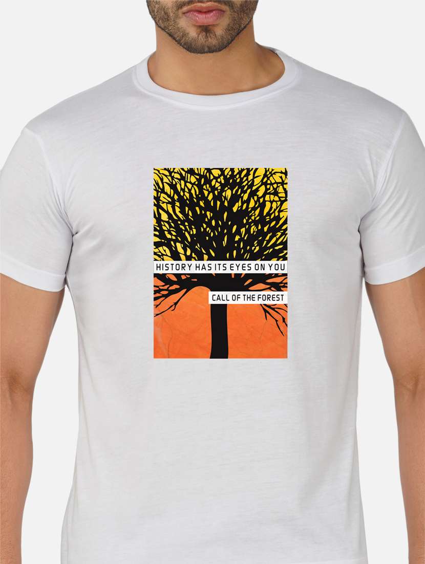 men chest print short sleeve t-shirt - 20492869 -  Standard Image - 4