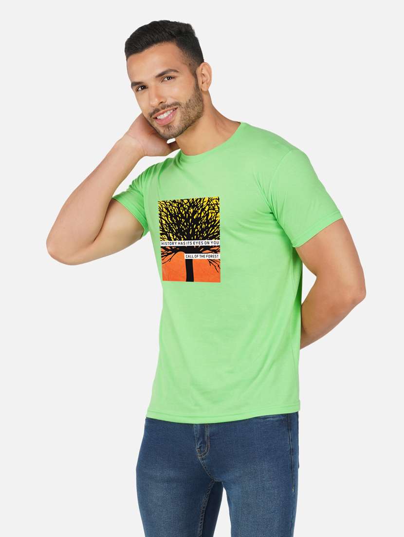 men chest print short sleeve t-shirt - 20492872 -  Standard Image - 1
