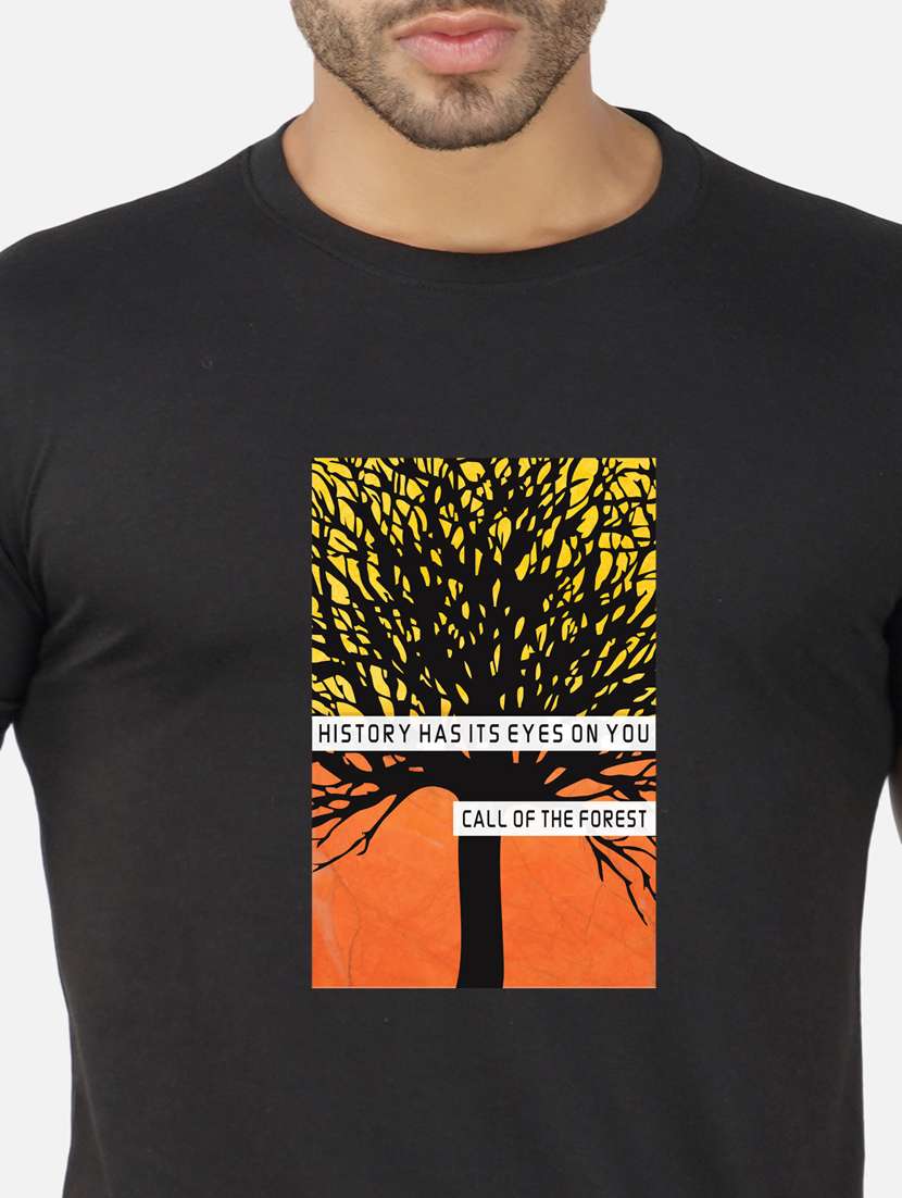 men chest print short sleeve t-shirt - 20492873 -  Standard Image - 4