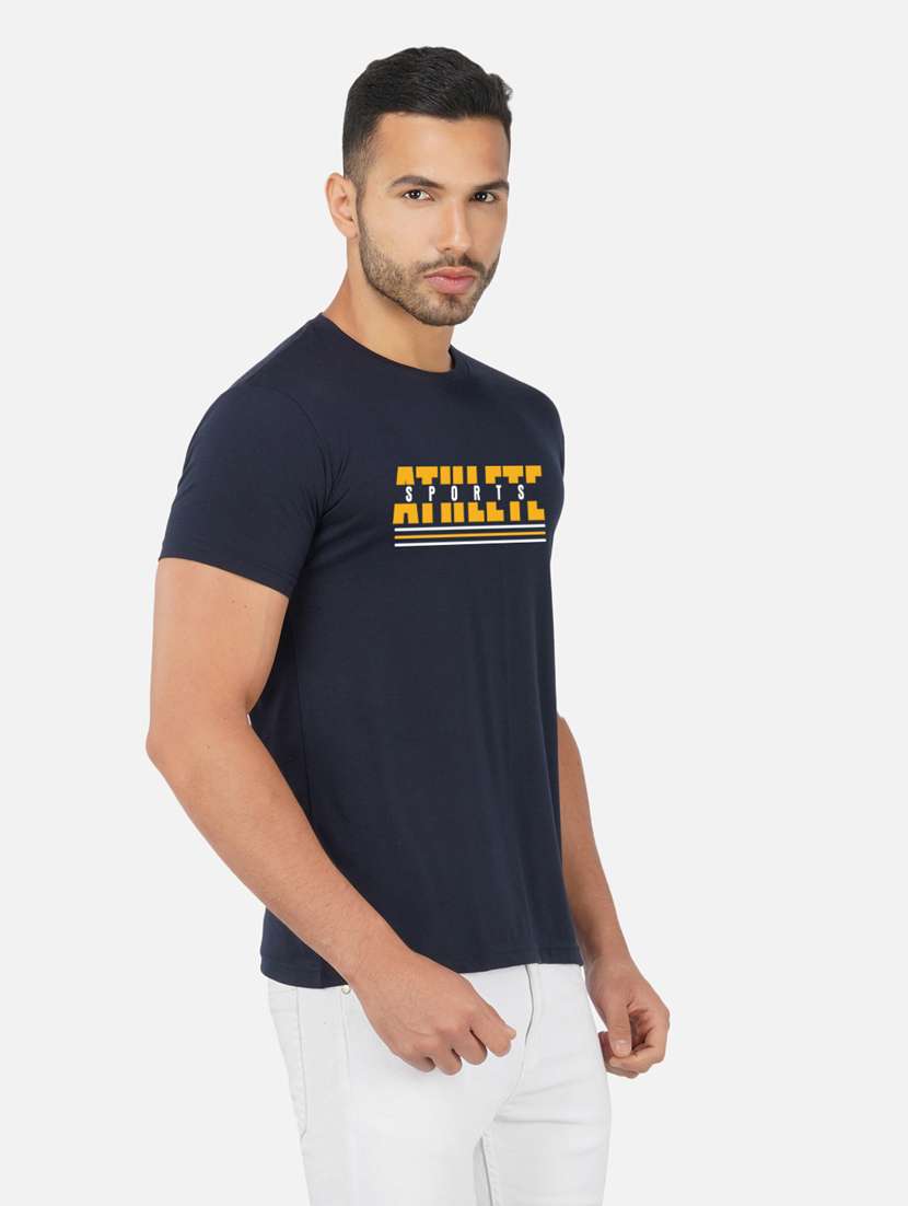 men chest print short sleeve t-shirt - 20492875 -  Standard Image - 1