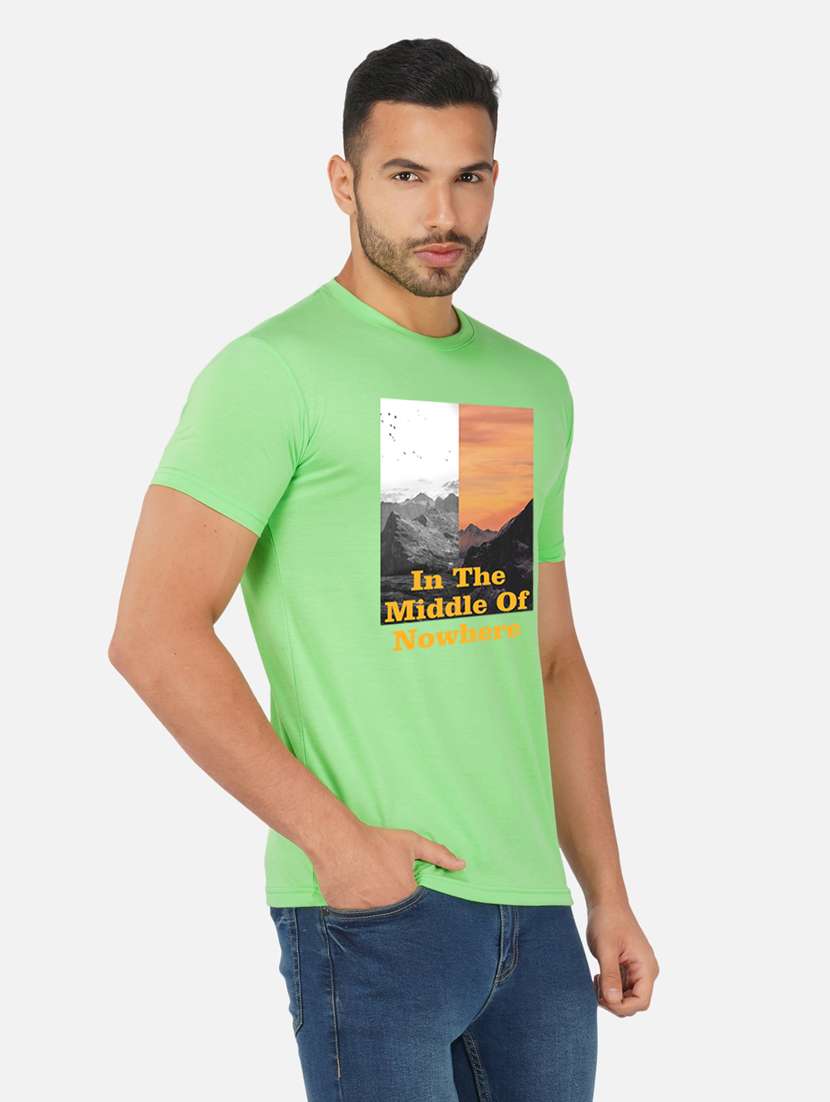 men chest print short sleeve t-shirt - 20492879 -  Standard Image - 1