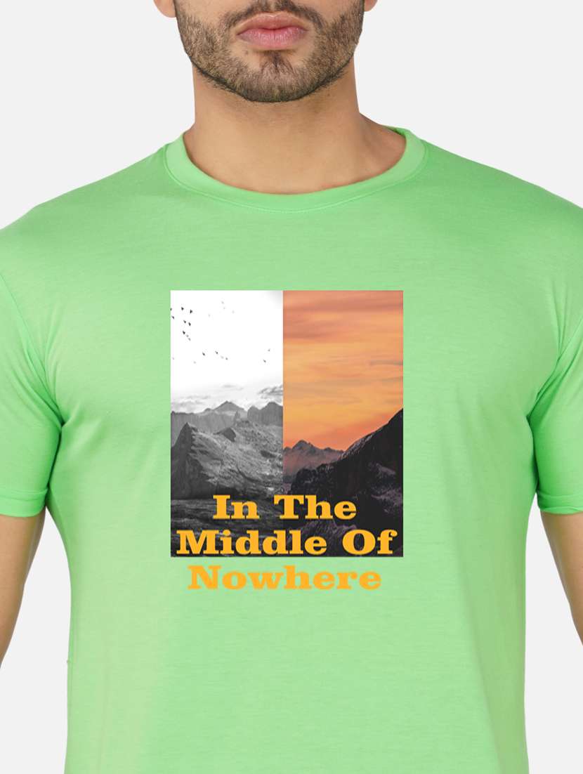 men chest print short sleeve t-shirt - 20492879 -  Standard Image - 4