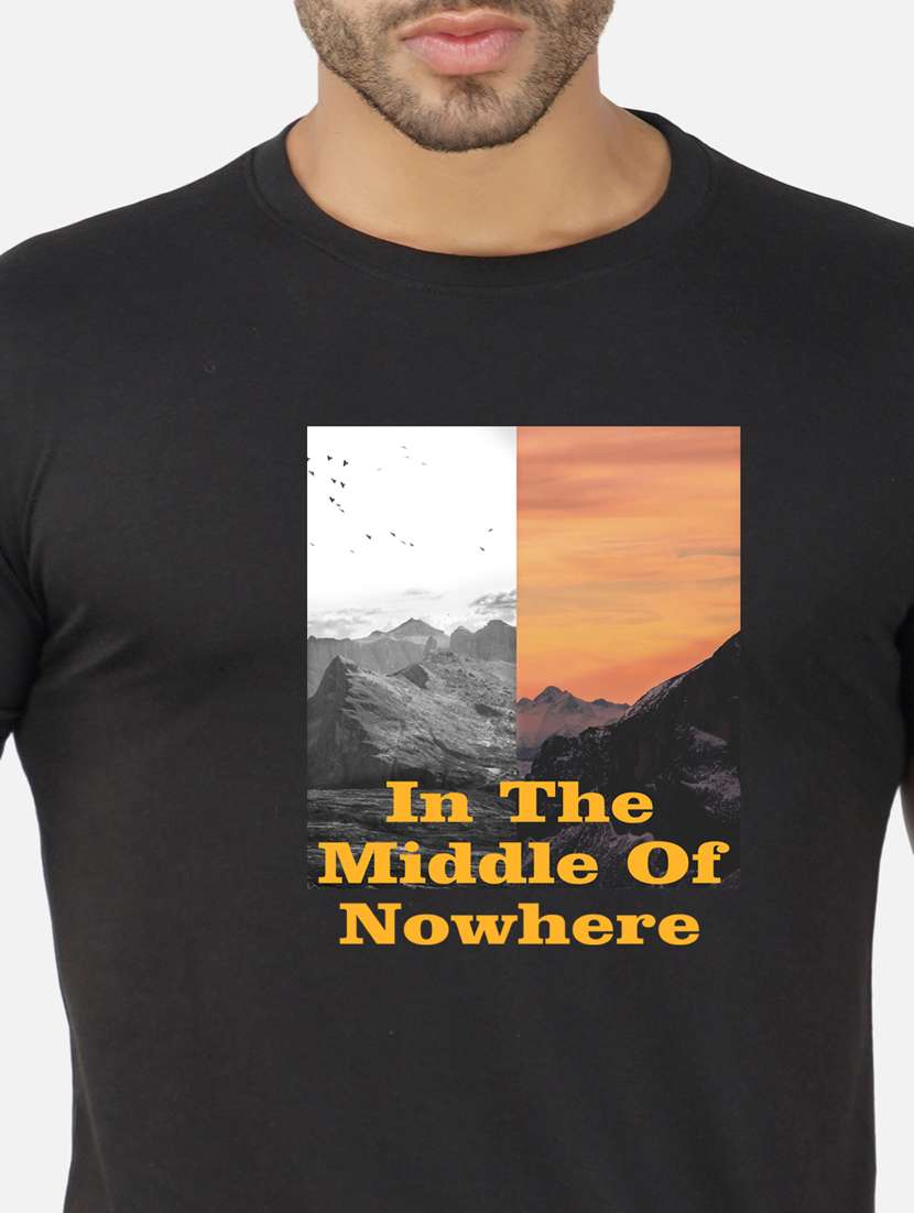 men chest print short sleeve t-shirt - 20492880 -  Standard Image - 4