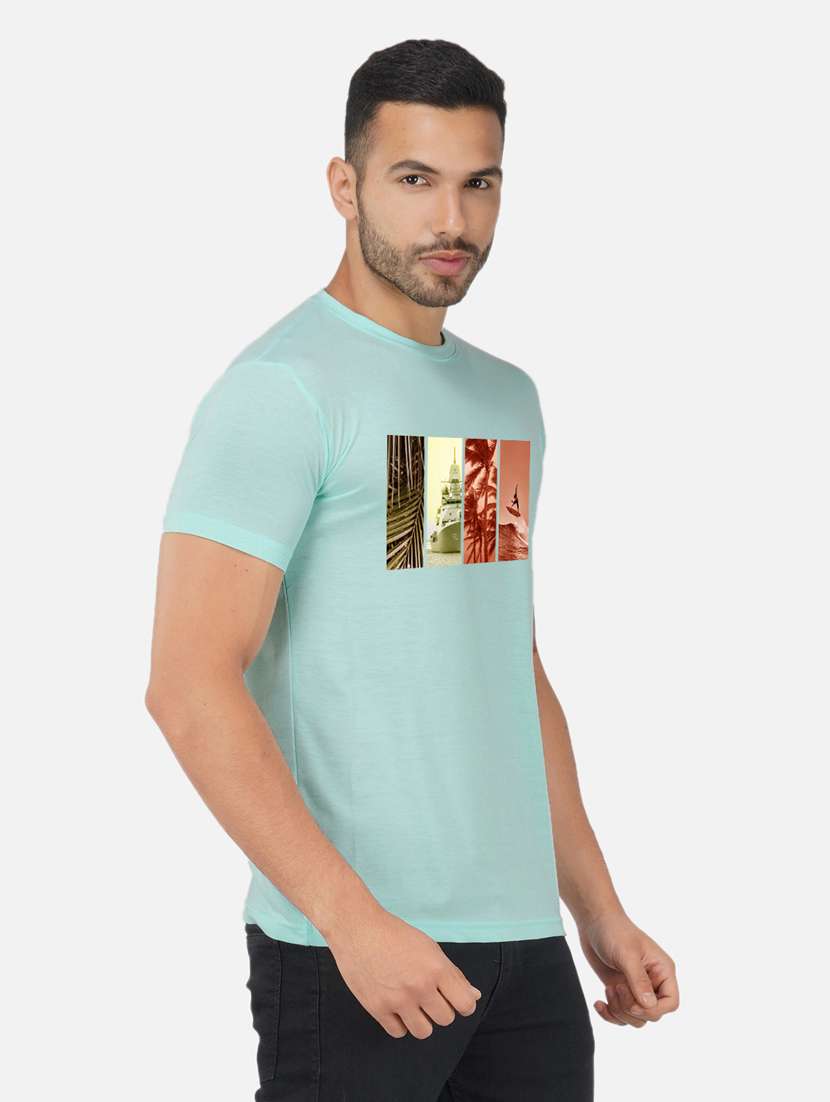 men chest print short sleeve t-shirt - 20492887 -  Standard Image - 1