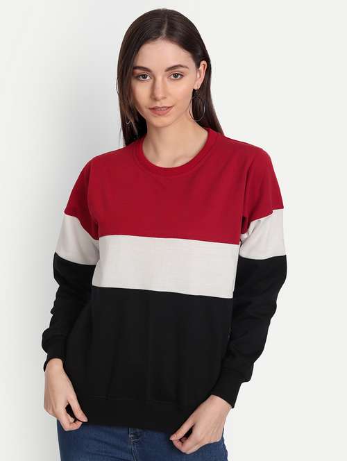 women colourblocked sweatshirt - 20495888 -  Standard Image - 0
