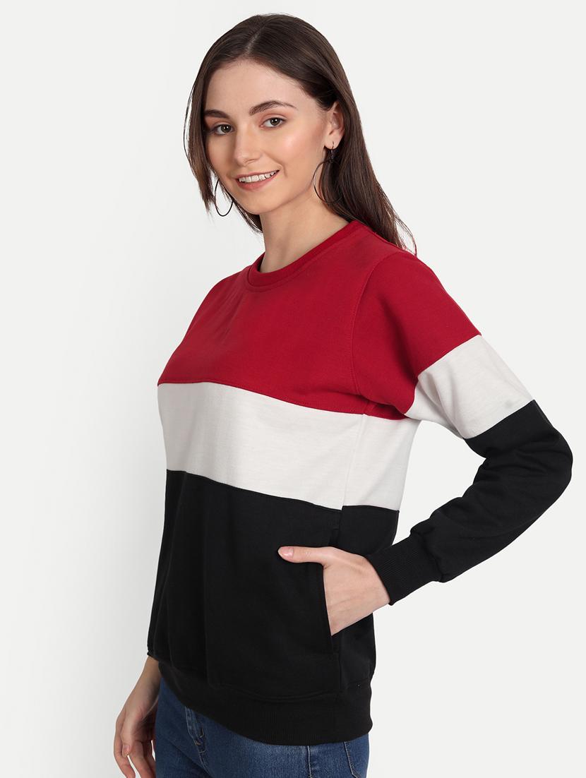 women colourblocked sweatshirt - 20495888 - Standard Image - 1