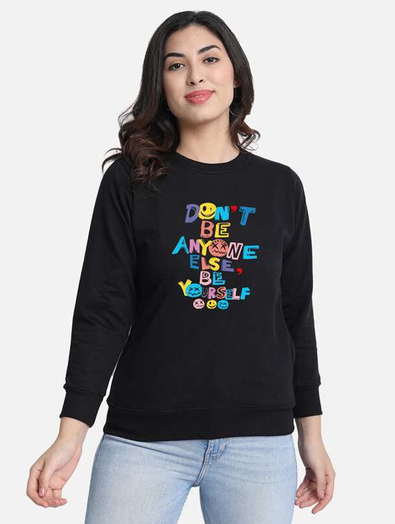 women printed sweatshirt