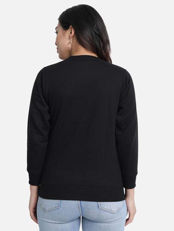 black fleece sweatshirt - 20495976 -  Standard Image - 1