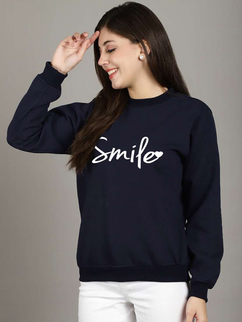 women typographic sweatshirt - 20497621 - Standard Image - 1