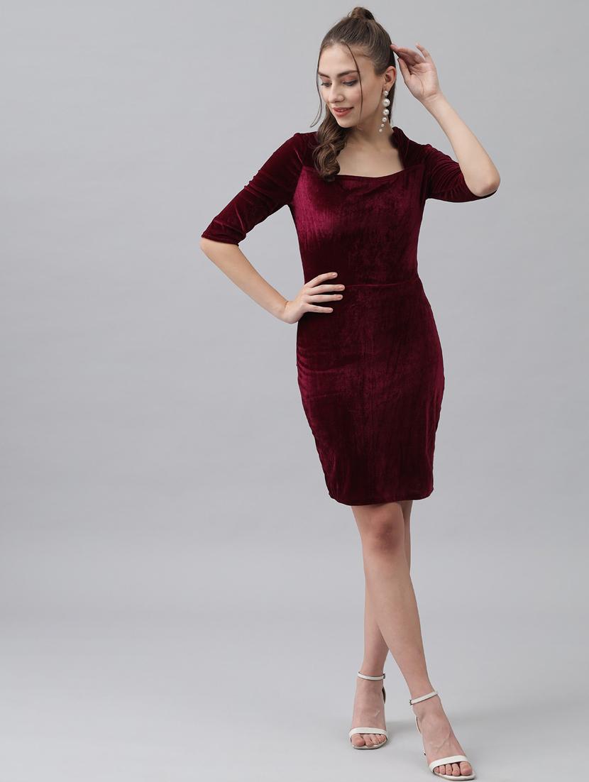 women solid bodycon dress - 20497705 - Zoom Image - 0