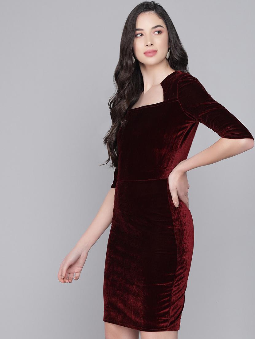 women solid bodycon dress - 20497733 - Zoom Image - 0