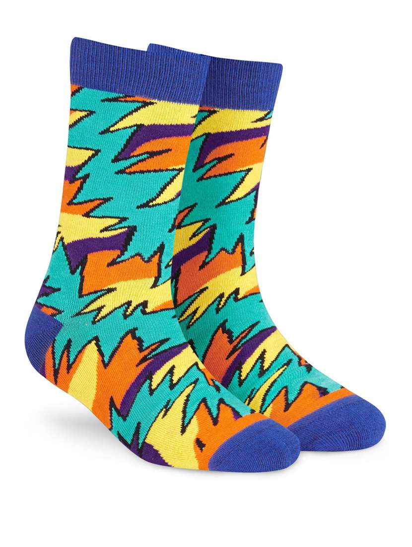 multi colored above angle length socks - 20498013 -  Standard Image - 1