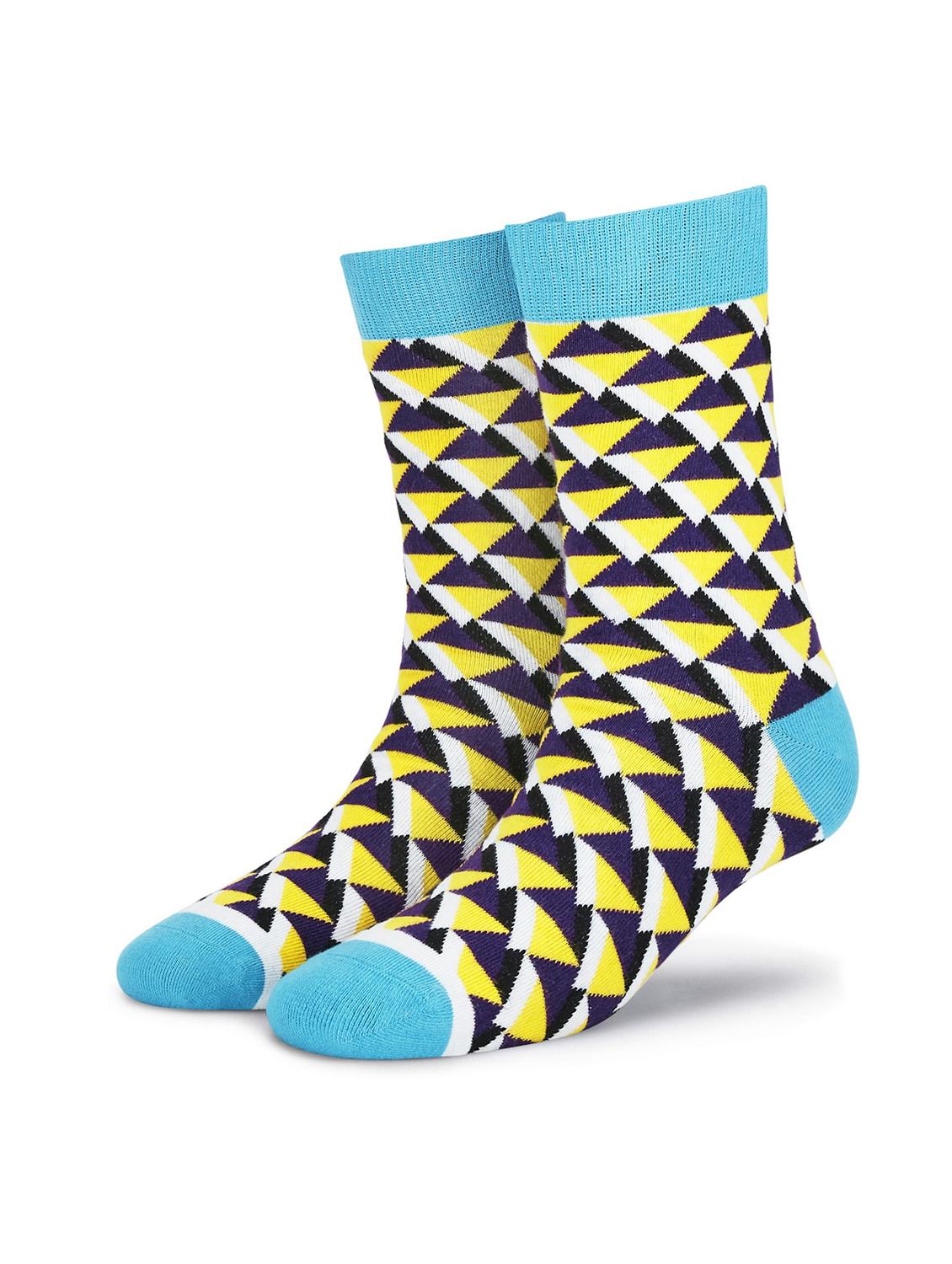 unisex multi colored above ankle length socks - 20498099 - Standard Image - 1