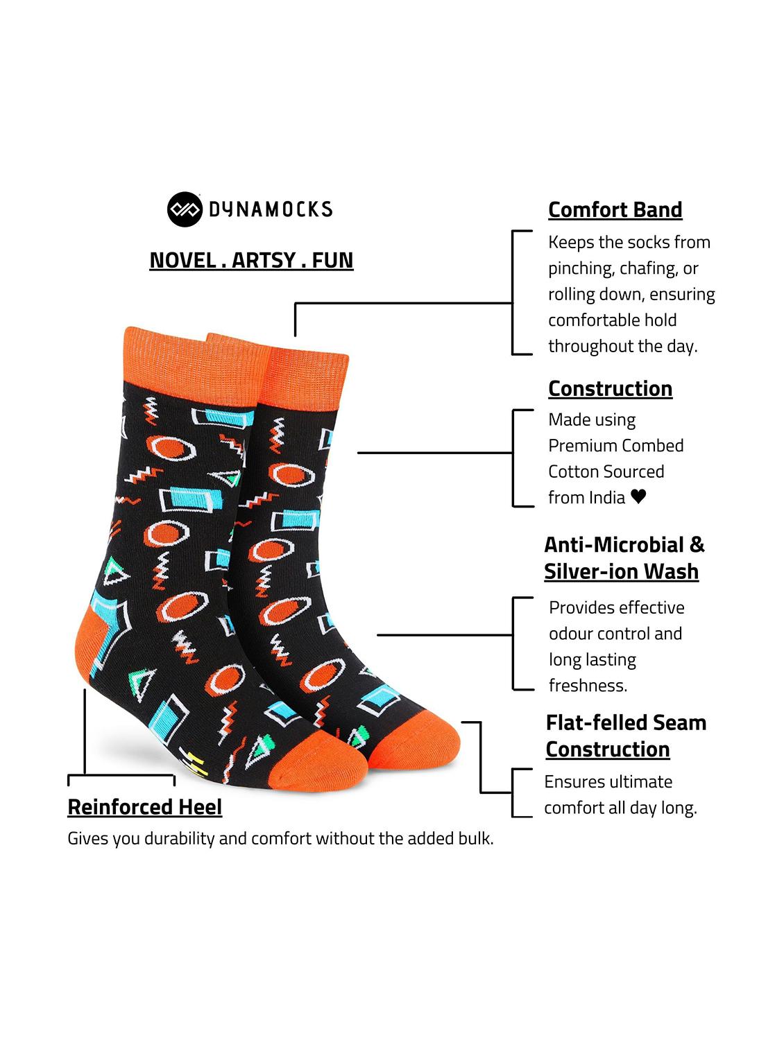 unisex multi colored above ankle length socks - 20498116 - Standard Image - 4