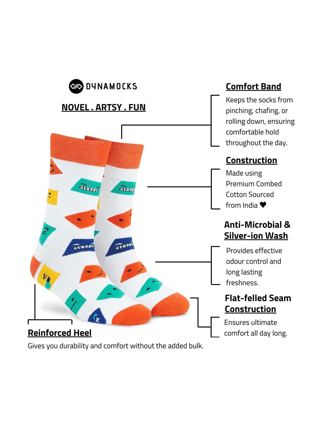 unisex multi colored above ankle length socks - 20498134 - Standard Image - 4