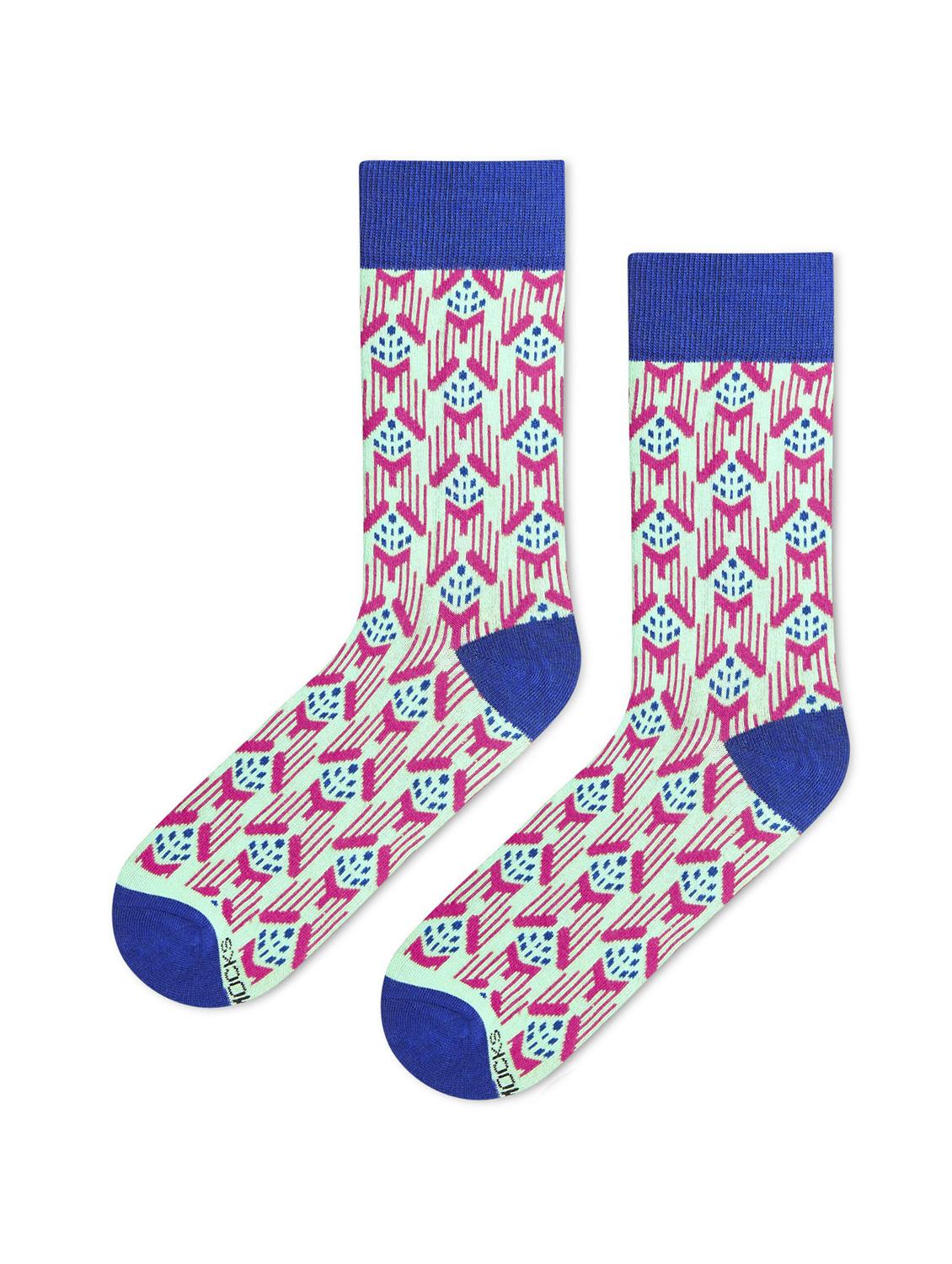 unisex multi colored above ankle length socks - 20498137 - Standard Image - 1