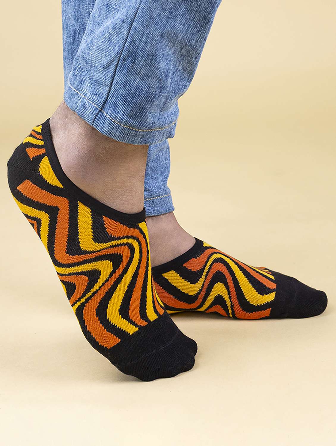 unisex printed no show socks combo - 20498186 -  Standard Image - 1