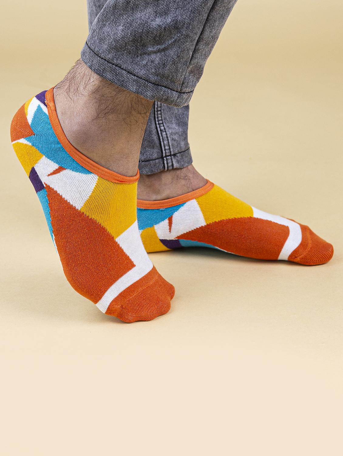 unisex printed no show socks combo - 20498200 - Standard Image - 1