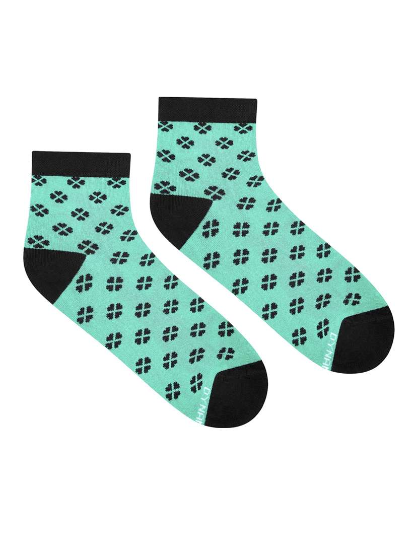 multi colored cotton ankle length socks - 20498464 -  Standard Image - 1