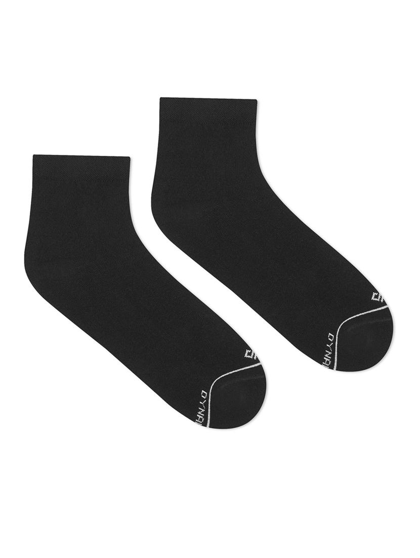 black cotton ankle length socks - 20498481 - Standard Image - 1